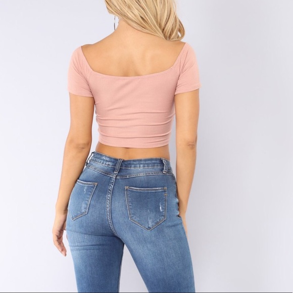 NWT Fashion Nova Off the shoulder crop top XS - Picture 7 of 8